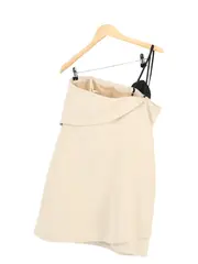 Vorschaubild 2 von Damen Faltenrock Beige Gr. 40/L Elegant Maxirock Polyester