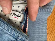 Vorschaubild 2 von Jeansjacke Bomberjacke Mädchen Gr. 158 Blau Lyocell