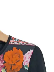 Vorschaubild 5 von Kinder Langarmshirt Blumenmuster Pailletten Gr. 110/116