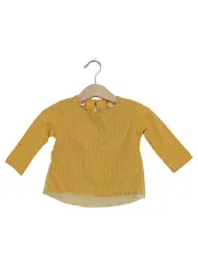 Vorschaubild 1 von Baby Girl Langarmshirt Mädchen Gr. 68 Gelb Mesh Punkte