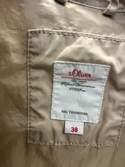 Vorschaubild 2 von Damen Trenchcoat Gr. 38 M Beige Klassisch Gürtel