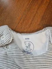 Vorschaubild 3 von Babyschlafsack Gr. 50/56 Mehrfarbig Gestreift mit Ente Tiermotiv
