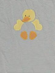 Vorschaubild 2 von Babyschlafsack Gr. 50/56 Mehrfarbig Gestreift mit Ente Tiermotiv