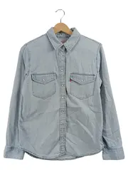 Vorschaubild 1 von Damen Jeanshemd Hemdbluse Hellblau Gr. S Denim Western