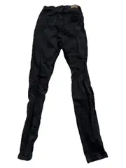 Vorschaubild 3 von Damen Slim Fit Jeans Hose Schwarz Größe 34 XS High Waist Skinny