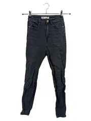Vorschaubild 1 von Damen Slim Fit Jeans Hose Schwarz Größe 34 XS High Waist Skinny