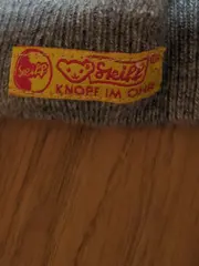 Vorschaubild 5 von Kinder Mütze Grau Größe 41 mit Teddybär Applikation Punkte