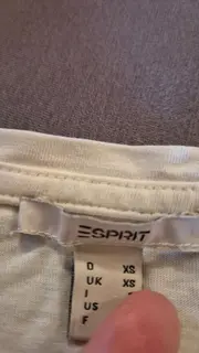 Vorschaubild 2 von Damen T-Shirt Gr. XS Weiß Foto-Print Casual Sommer