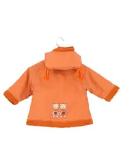 Vorschaubild 2 von Kinder Steppjacke Gr. 74 Orange mit Kapuze & Tiermotiven