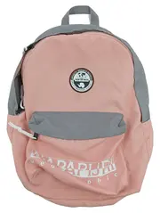 Vorschaubild 1 von Rucksack Damen Rosa Grau Logo Print Polyester Freizeit Tasche Groß