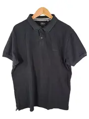 Vorschaubild 1 von Herren Poloshirt Kurzarm Uni Baumwolle Schwarz Gr. XL