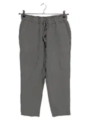Vorschaubild 1 von Damen Stoffhose Leinenmix Gr. M/38 Grau Casual Jogger