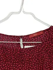 Vorschaubild 4 von Damen Hemdbluse Bluse Rot Muster Viskose Gr. S/36