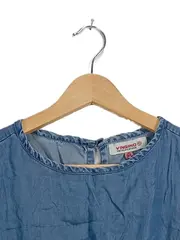Vorschaubild 2 von Sommerkleid Mädchen Gr. 164 Blau Rüschen Jeanskleid Tencel