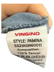 Vorschaubild 4 von Sommerkleid Mädchen Gr. 164 Blau Rüschen Jeanskleid Tencel