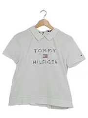 Vorschaubild 1 von Damen Poloshirt Strass Logo Print Kurzarm Weiß M 40