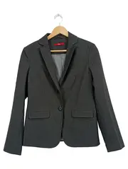 Vorschaubild 1 von Damen Blazer Gr. 38/M Grau Business Jacke Meliert