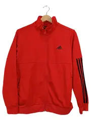 Vorschaubild 1 von Trainingsjacke Kinder Sportjacke Gr. 164 Rot 3-Streifen Reißverschluss
