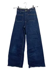 Vorschaubild 1 von Damen Jeans Wide Leg Hose Blau Gr. W26/34 XS High Waist