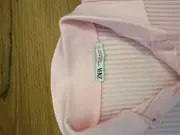 Vorschaubild 4 von Damen Poloshirt Rosa Gr. 38 M Gerippt Kurzarm Polo Shirt Kragen Casual