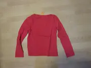 Vorschaubild 2 von Langarmshirt Gr. 140 Rot Baumwolle Basic Shirt Kinder Uni
