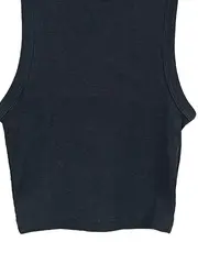 Vorschaubild 2 von Damen Crop Top Tanktop Rippstrick Schwarz Gr. S/36