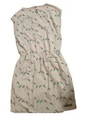 Vorschaubild 2 von Damen Sommerkleid Kleid Vogelmuster Tiermotive Casual Grau Gr. 38;M