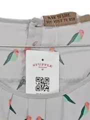 Vorschaubild 9 von Damen Sommerkleid Kleid Vogelmuster Tiermotive Casual Grau Gr. 38;M