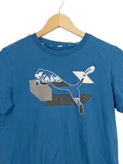 Vorschaubild 2 von Kinder T-Shirt Kurzarm Baumwolle Logo Blau Gr. 164