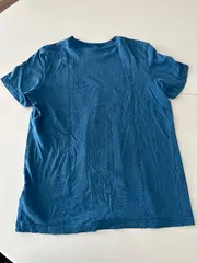 Vorschaubild 3 von Kinder T-Shirt Kurzarm Baumwolle Logo Blau Gr. 164