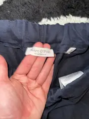 Vorschaubild 4 von Stoffhose Damen Leinen Lyocell Blau Gr. 36 Casual