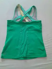 Vorschaubild 5 von Damen Sport Shirt Ärmellos Grün Gr. S 36 Polyester Fitness Tanktop
