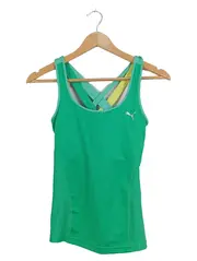 Vorschaubild 1 von Damen Sport Shirt Ärmellos Grün Gr. S 36 Polyester Fitness Tanktop