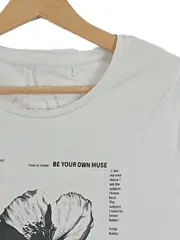 Vorschaubild 4 von TAIFUN Damen T-Shirt Gr. 40 Weiß Blumenprint Modern