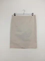 Vorschaubild 2 von Bleistiftrock Damen Business Baumwolle Stretch Beige Gr. 44/XXL