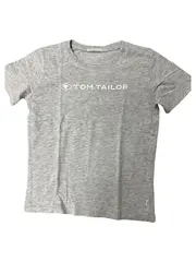 Vorschaubild 2 von Kinder T-Shirt Kurzarm Basic Grau Meliert Baumwolle Gr. 116