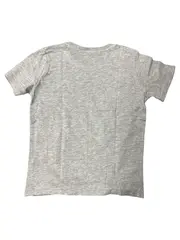 Vorschaubild 3 von Kinder T-Shirt Kurzarm Basic Grau Meliert Baumwolle Gr. 116