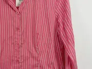 Vorschaubild 2 von Damen Hemdbluse Gr. 38 Pink Gestreift Langarm Business