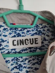 Vorschaubild 5 von Damen Jacke Übergangsjacke Gr. 36 S Beige Stehkragen Casual Frühling