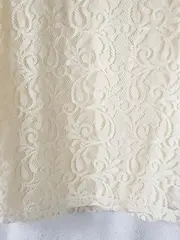 Vorschaubild 5 von Damen Bluse Langarm Spitze Boho Floral Gr. XS 34 Beige