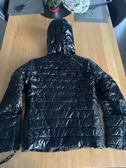 Vorschaubild 5 von Herren Steppjacke Schwarz Gr. 50 L Kapuze Glänzend