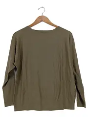 Vorschaubild 1 von Damen Pullover Gr. 36/S Oliv Viskose Casual Langarm