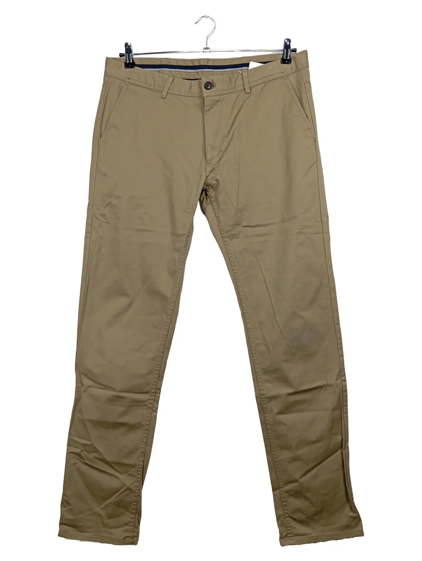 ZARA MAN Herren Stoffhose Beige Casual Gr. 46 Chino Hose