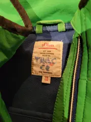 Vorschaubild 3 von Outdoorjacke Kinder Gr. 128/134 Grün Fleece gefüttert