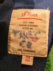 Vorschaubild 6 von Outdoorjacke Kinder Gr. 128/134 Grün Fleece gefüttert