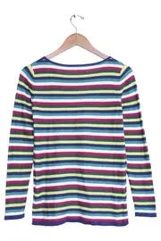 Vorschaubild 2 von Damen Pullover Gr. 32/XS Mehrfarbig Gestreift Baumwolle Langarm
