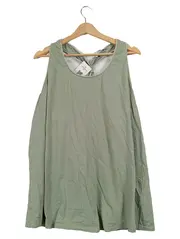 Vorschaubild 1 von Damen Top Gr. 52/6XL Grün Casual Baumwolle Ärmellos