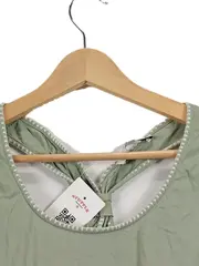 Vorschaubild 2 von Damen Top Gr. 52/6XL Grün Casual Baumwolle Ärmellos