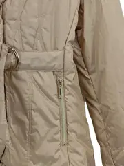 Vorschaubild 5 von Damen Steppjacke mit Gürtel & Kapuze Gr. 40/L Beige Casual