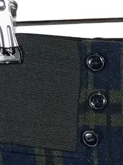 Vorschaubild 2 von Bleistiftrock Damen kariert blau Midirock Büro Gr. S 36 Polyester